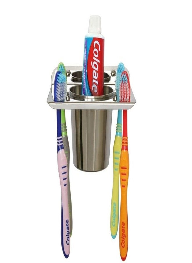 Raxon Innovation Tooth-Brush Holder/Tumbler Holder Stainless Steel (Pack of 1) - Image 5